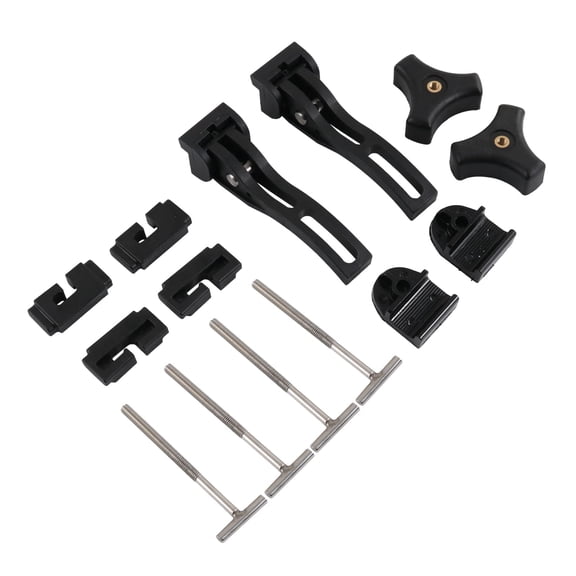 Truck Tonneau Cover Replacement and Accessories Part Kit for Hard Tri-fold & Quad-fold Truck Bed Cover Include Nut, T-Bolt and Tonneau Cover Clamp, 2x Rear Clamp