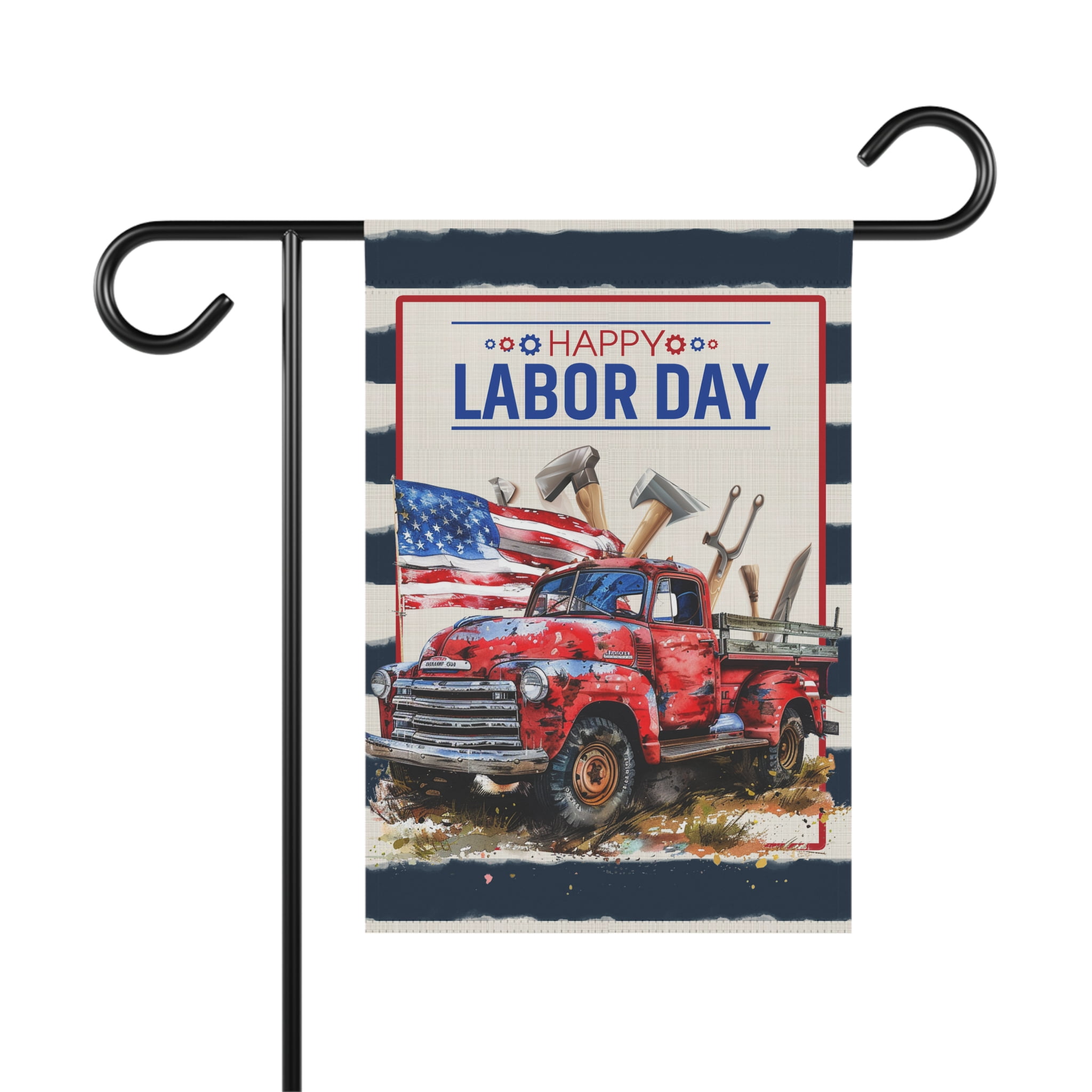 Truck Tools American Labor Day Decor Flags for Outdoor Yard ID-0709-3TZQ