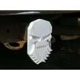 thumbnail image 1 of Clever Contraption Truck Trailer Hitch Plug – Bearded Skull Design, Universal Fit, Durable Plastic, 1 of 8
