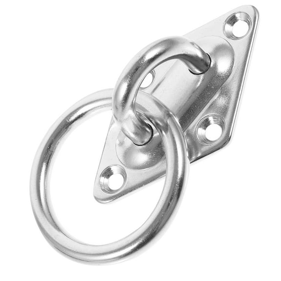 Truck Trailer Pull Tab Trailer Tie Downs D Rings Metal Silver