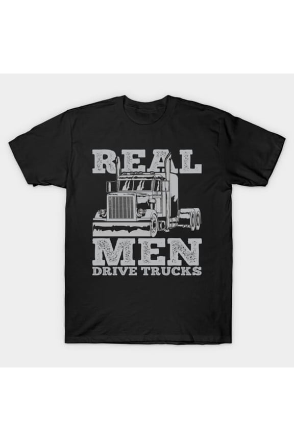 Truck Trucker Semi Big Rig Heavy Hauler Highway Driver Art Unisex T-Shirt, up to size 3XL.