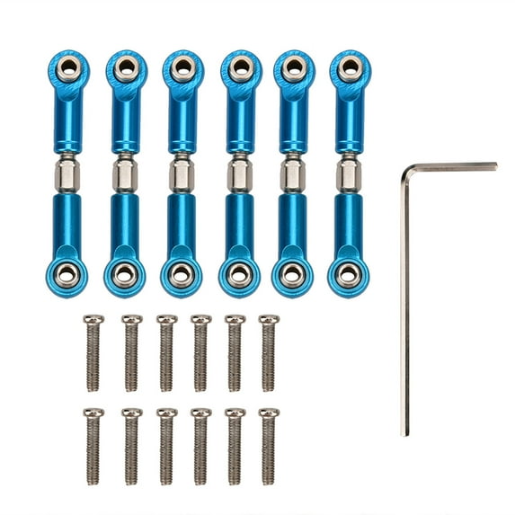Truck Upgrade Parts Metal Steering Linkage Rods Set for 1/18 Model Car
