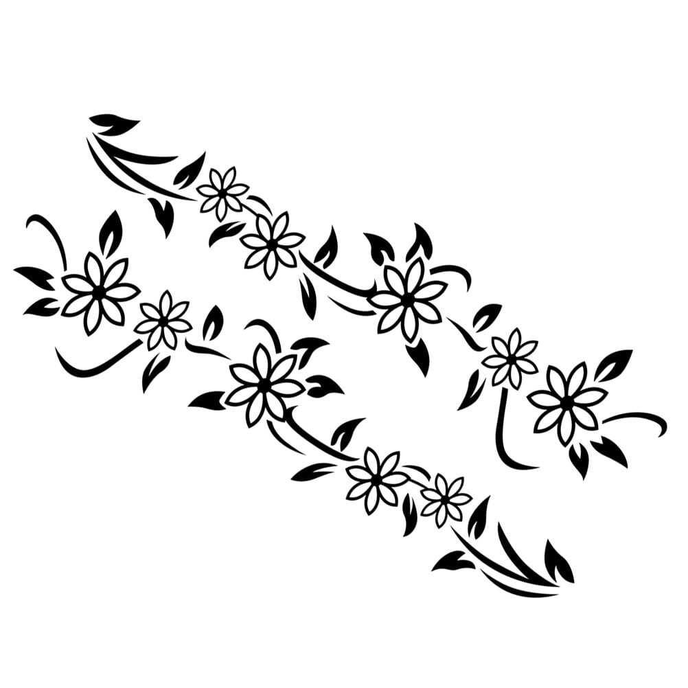 Truck Window Decals Flower Vine Car Sticker Graphics Floral Stickers