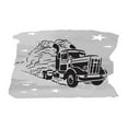 thumbnail image 1 of Truck With Smoke Colorful Vehicle Vinyl Design Wall Art Sticker Designs Vinyl Stickers For Home House Walls Rooms Windows Bedroom Decoration Size (26x26 inch), 1 of 3