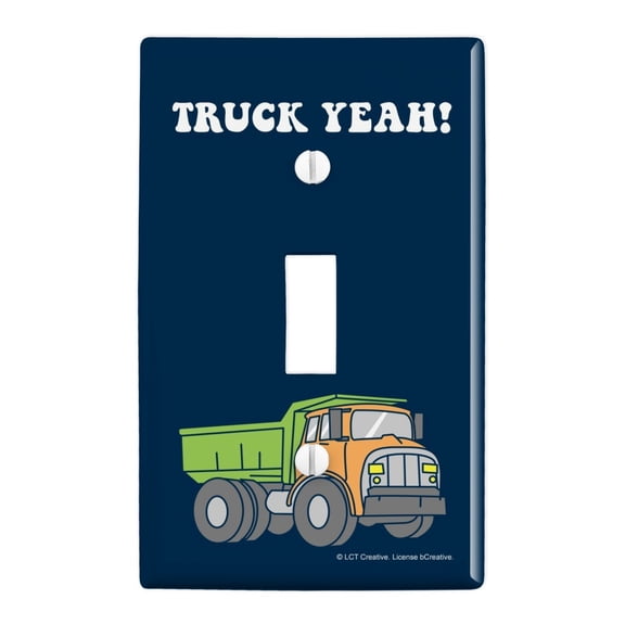Truck Yeah Funny Humor Plastic Wall Decor Toggle Light Switch Plate Cover
