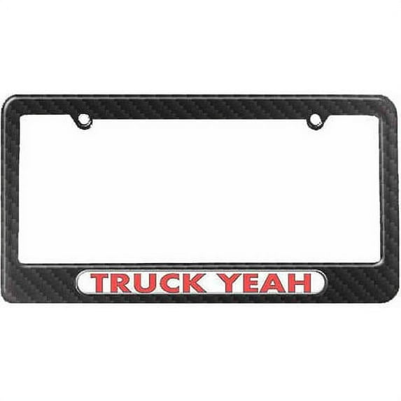 Truck Yeah, Funny License Plate Tag Frame, Multiple Colors