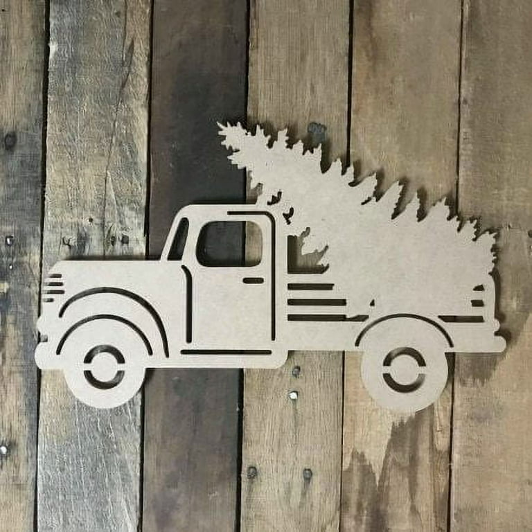 Unfinished best sale wood truck