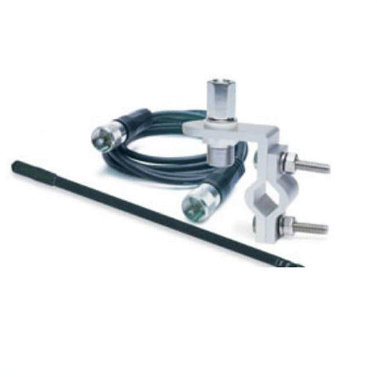 TruckSpec 3' Mirror Mount Fiberglass CB Antenna Kit Black CB Antennas