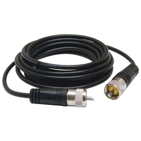 TruckSpec 9' CB Antenna Coax Cable with PL-259 Connectors Black CB Antenna Cables