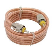 TruckSpec 9 CB Antenna Mini-8 Coax Cable with PL-259 Connectors Clear CB Antenna Cables