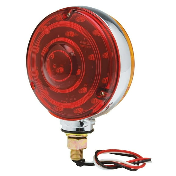 TruckSpec Red/Amber Double Face LED Double Side Light with 40 Combo LED Lights