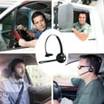 thumbnail image 1 of Trucker Bluetooth Headset - Background Noise Cancellation, Bluetooth 5.0 Multipoint Connection, USB-C Fast Charge, for Long-Haul Driving, Call Centers, Home Office, 1 of 6