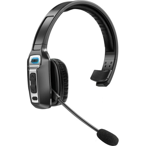 Trucker Bluetooth Headset with Microphone, with AI Noise Cancelling & Mute Button, Wireless On-Ear Headphones 60 Hrs Working Time, for Trucker Home Office Remote Work Zoom