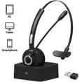 Wireless Office Headset with Trucker Bluetooth and Extra Noise