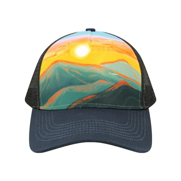 Locale 5PTKR Trucker Cap-Sunset Hills/ Teal