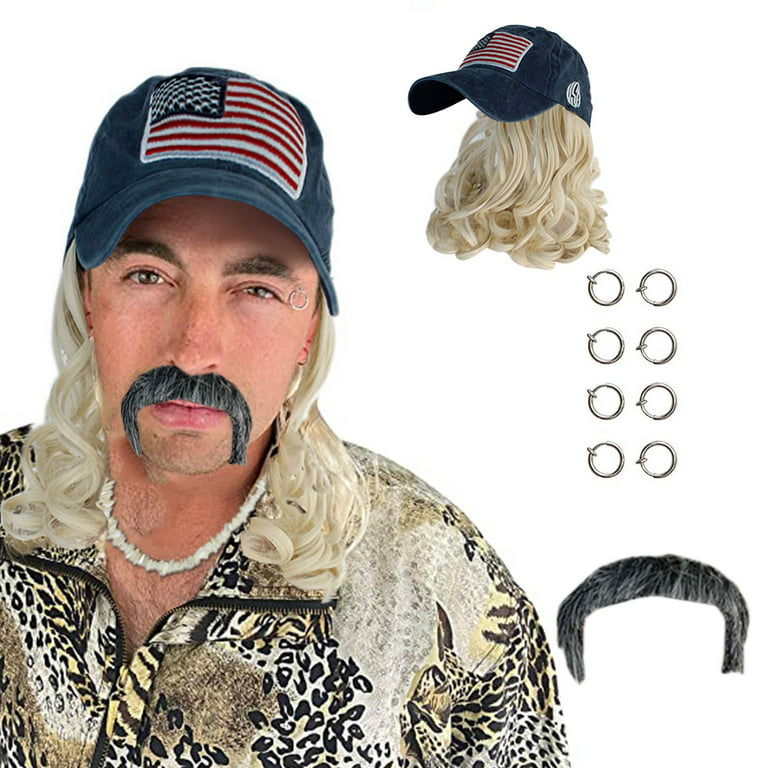 Trucker Caps for Men Earrings Exotic with Blonde Adults Kids Fits and  Mustache Clip Hat Wig Baseball Caps Dark Mens Hat 