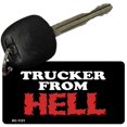 thumbnail image 1 of Trucker From Hell Novelty Aluminum Key Chain KC-1121 3" x 1.5" Key Chain (KC), 1 of 1