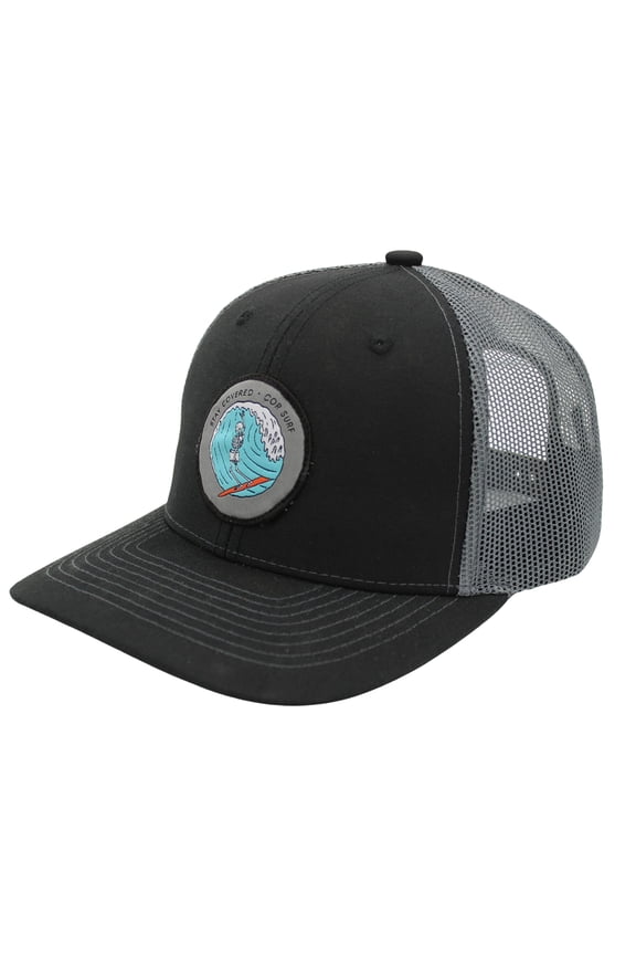 Trucker Hat | 6 Panel Mesh Adjustable Baseball Cap by COR Surf (Grey)