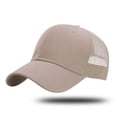thumbnail image 1 of Trucker Hat Baseball Cap solid Adjustable Size Casual Khaki - One Size, 1 of 7