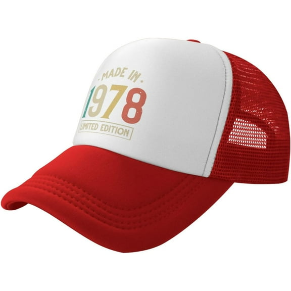 Trucker Hat Women 46th Birthday Gifts Mesh Snapback Cap Women Snapback Caps Vintage 1978 Hats