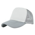 thumbnail image 1 of Trucker Hat, Yigetop Mesh Trucker Baseball Cap Mens and Womens Solid Color Matching Simple Casual Peaked Cap Structured Front Panel Hats for Men Grey One Size, 1 of 4