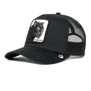 Trucker Hat for Men & Women,Breatheable Mesh Adjustable Snapback Cap,Fashion Trend Baseball Cap,One Size Black