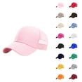 thumbnail image 1 of Trucker Hat for Men Women Structured Plain Design 6 Panel Adjustable Size Baseball Cap, 1 of 4