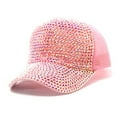 thumbnail image 1 of Trucker Hats Women VLOOCKLW Studded Rhinestone Crystals Adjustable Baseball Cap Plain Sparkle Bling Denim Sun Hat, 1 of 3