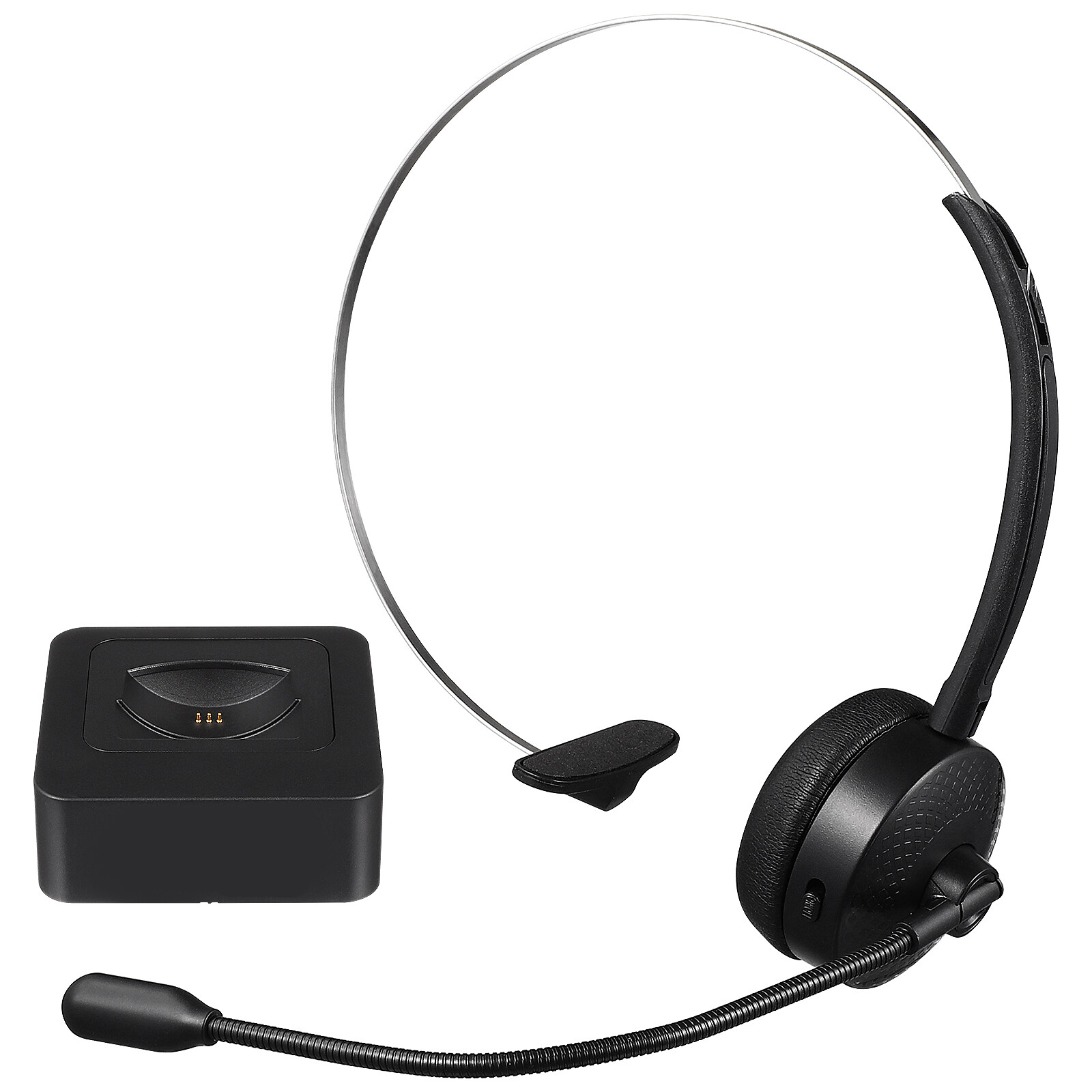 Trucker Headset With Microphone Noise Canceling Wireless On Ear 