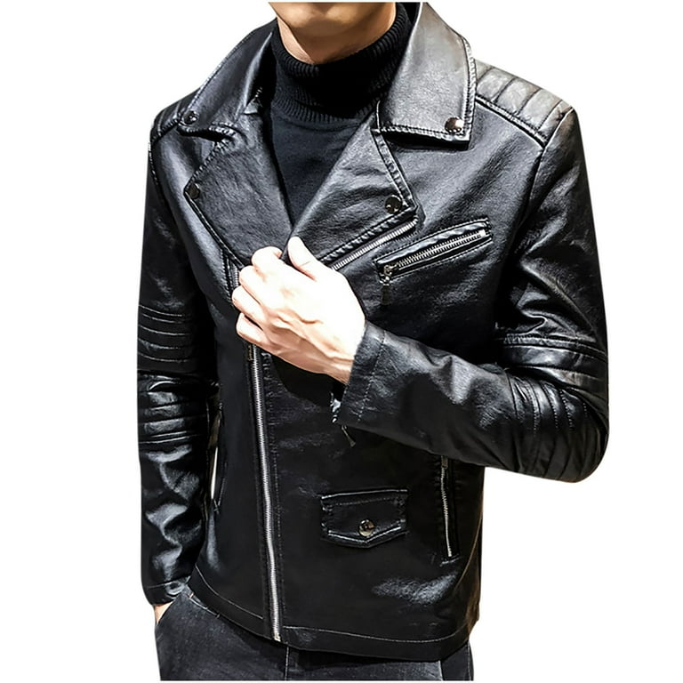 Walmart leather jacket mens shop