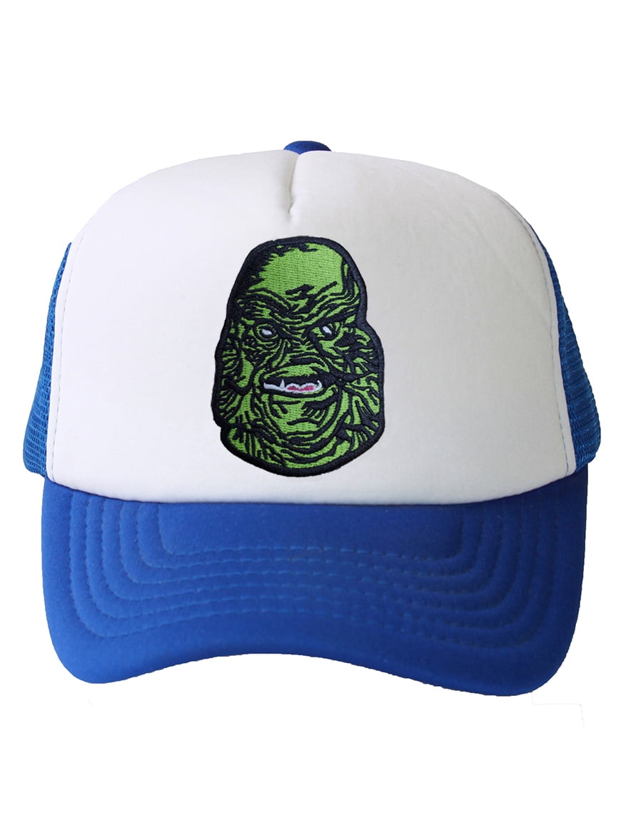 Trucker Mesh Vent Snapback Hat, Creature 3D Patch Embroidery Royal