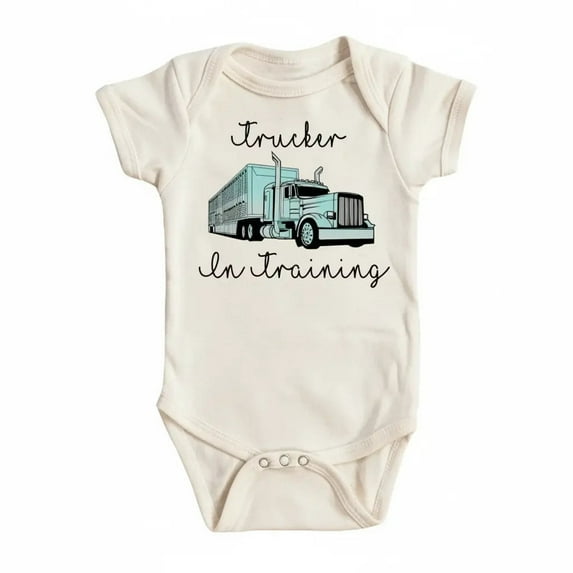 Trucker Newborn Baby Bodysuit