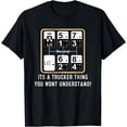 thumbnail image 1 of Trucker Truck Driver Gear Shift Pattern T-shirt, 1 of 3