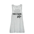 thumbnail image 1 of Trucker Wife Women's Fashion Sleeveless Flowy Racerback Workout Yoga Tank Top Sport Grey 2X-Large, 1 of 3