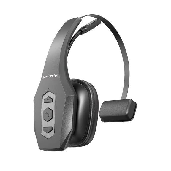 Trucker Wireless Headset With Noise Cancelling Microphone & Mute Button, AI Wireless Headsets V5.3 Multipoint For Work From Home/ Cell Phone/ Computer/ Zoom/ Teams/ Truck Driver