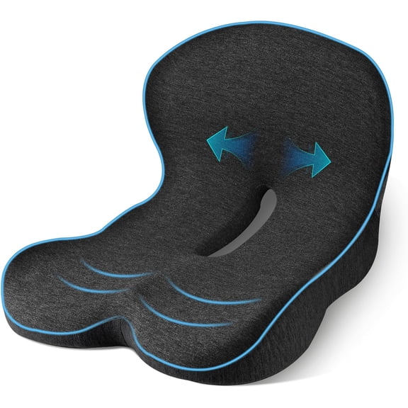 Trucker seat Cushions for Long Sitting, semi Truck seat Cushion with Lumbar Support, Truck seat Cushion for Back Pain and Supporting The HIPS, Trucker Essentials