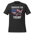 thumbnail image 1 of Truckers for Trump Shirt, Unisex, Truckers for Trump 2024 Shirt, Trump Lovers, MAGA, I Stand With Trump, Election 2024, President Trump (Dark Grey Heather, S), 1 of 1