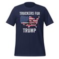 thumbnail image 1 of Truckers for Trump Shirt, Unisex, Truckers for Trump 2024 Shirt, MAGA, Trump Lovers, I Stand With Trump, Election 2024, President Trump (Navy, S), 1 of 1