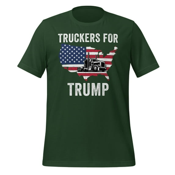 Truckers for Trump Shirt, Unisex, Truckers for Trump 2024 Shirt, Trump Lovers, MAGA, I Stand With Trump, Election 2024, President Trump (Forest, 3XL)