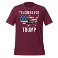 thumbnail image 1 of Truckers for Trump Shirt, Unisex, Truckers for Trump 2024 Shirt, Trump Lovers, MAGA, I Stand With Trump, Election 2024, President Trump (Maroon, L), 1 of 1