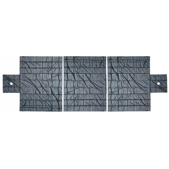 Trucking Flatbed Vinyl Tarp Heavy Duty 18oz 3 Piece Lumber Tarp (6' Drop)