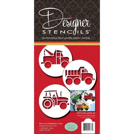 Trucks Cookie Stencil Set by Designer Stencils