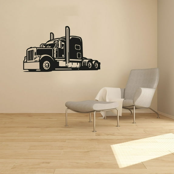 Trucks Truck Head Monster Truck Toy Cars Vehicle Wall Sticker Art Decal for Girls Boys Room Bedroom Nursery Kindergarten House Fun Home Decor Stickers Wall Art Vinyl Decoration Size (20x30 inch)
