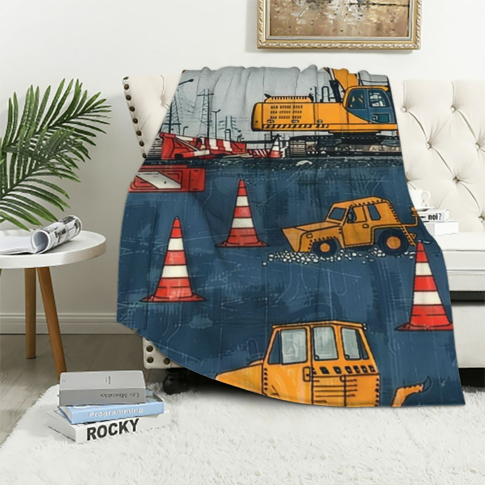 Trucks and Cars Blanket for Women Men,All Season Blankets and Throws