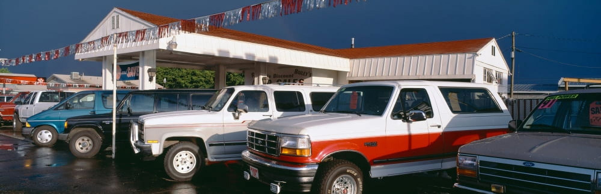 Trucks in used car lot St George Utah Canvas Art - Panoramic Images (36 x 12)