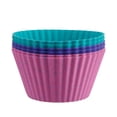 thumbnail image 1 of Trudeau Jumbo Reusable Silicone Baking Cups 6ct – For Muffins, Cupcakes, Individual Pies, Rice Krispies Treats, Egg Bites, Mac & Cheese Cups, Tartlets & Fruit Snacks, 1 of 2