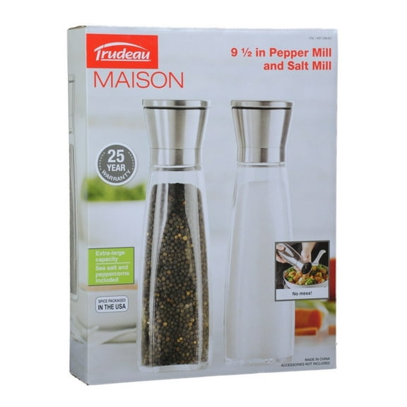 Trudeau Maison 9.5 inch Pepper and Salt Mill