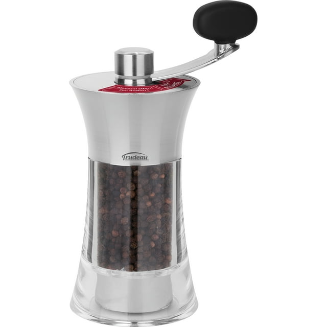 Trudeau Maison Easy Grind Pepper Mill 7"Silver