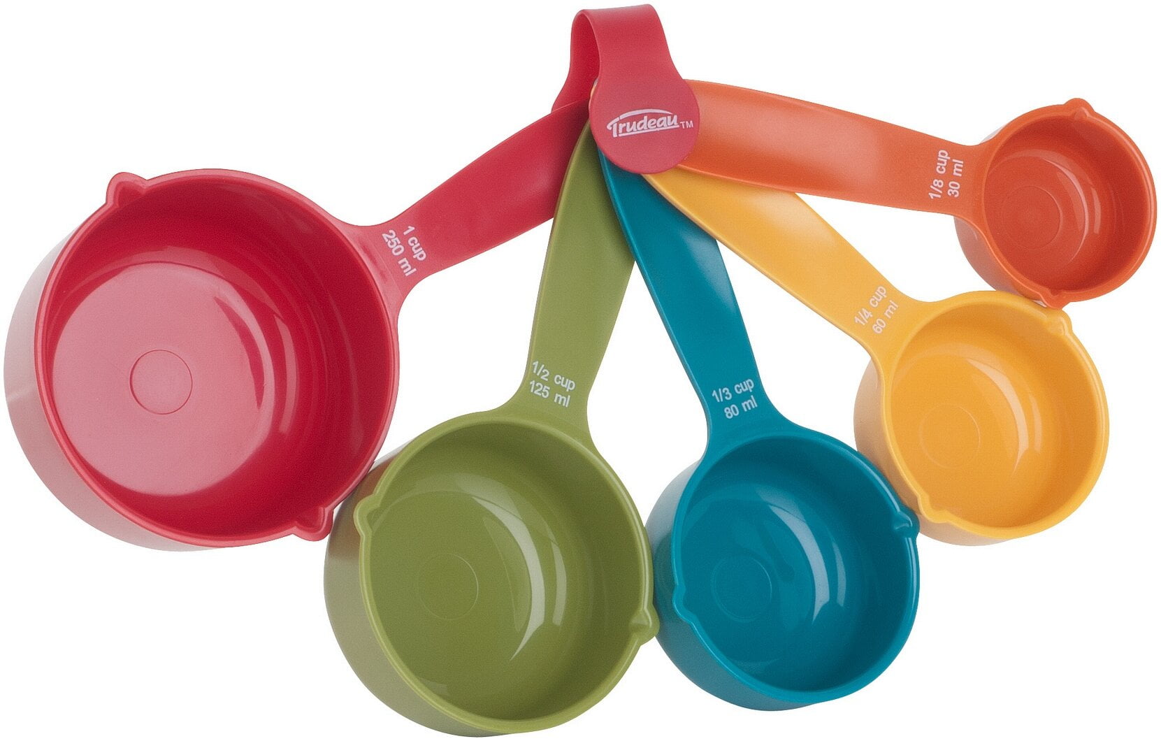 msc international 12500 meow measuring spoons, assorted colors