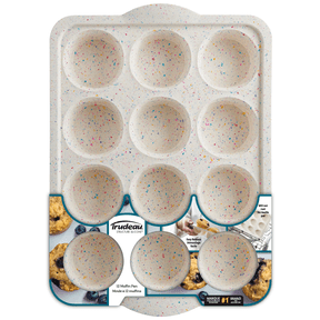 Trudeau Silicone 12ct Muffin & Cupcake Pan – Perfect for Bites, Small Pies, Egg Bites, Rice Krispies Treats, Cheesecake Cups & More